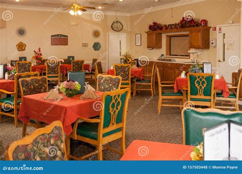 The Dining Room at an Assisted Living Facility Stock Photo - Image of ...