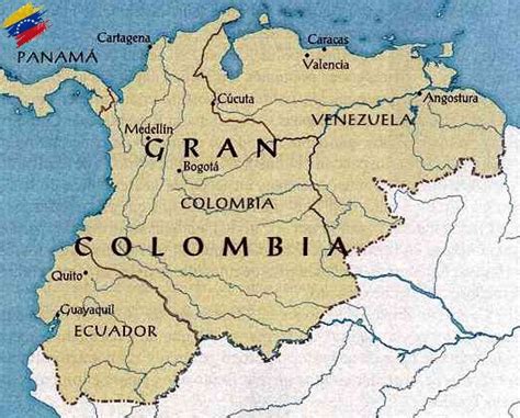 ¿Qué fue la GRAN COLOMBIA? Antecedentes, disolución, características.