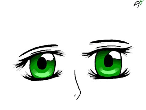 Colors Live - Green Anime Eyes by Akio