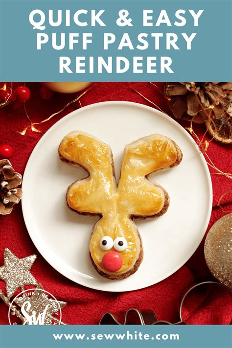 Nutella Puff Pastry Reindeer - Sew White