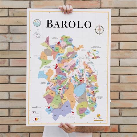 Barolo Wine Map Decorative Idea for Wine Lovers - Etsy