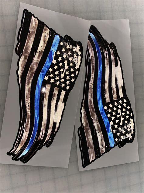 Police-Flag-Decal | Beach House Graphics