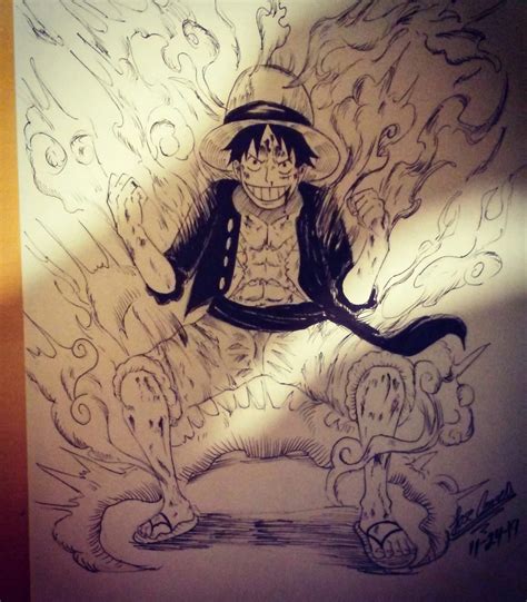 Luffy 2nd Gear Drawing | One Piece Amino