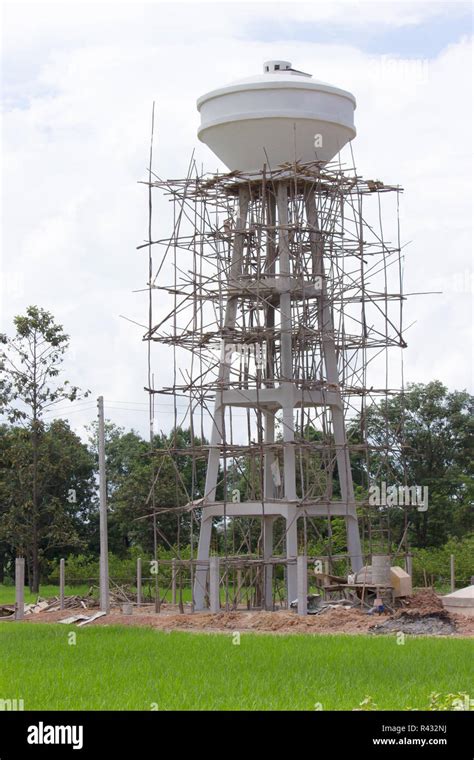 Water tower construction To store water Stock Photo - Alamy