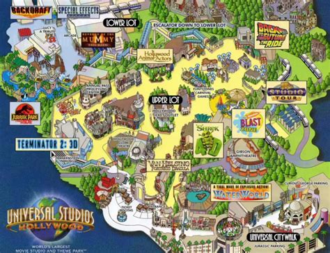 Universal Studios Hollywood Map and Brochure (2024 - 1964 ...