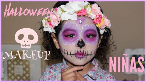 MAQUILLAJE DE HALLOWEEN PARA NIÑAS “CATRINA”|Sugar Skull Makeup ...