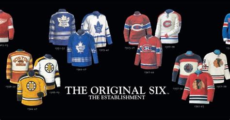 The Original Six and The Next Six | Heritage Uniforms and Jerseys and ...