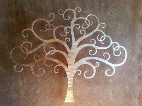 Tree Metal Wall Art Abstract Wall Decor Tree by INSPIREMEtals