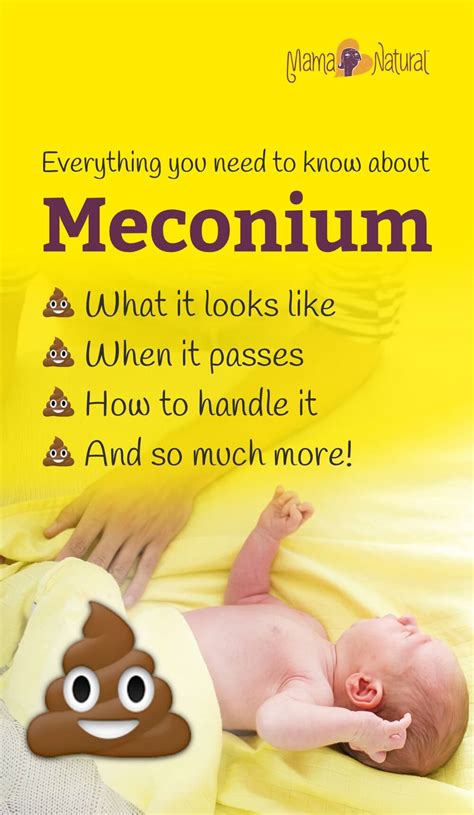 Meconium and your New Baby: Dealing with baby's first poop