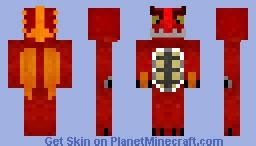 Fire Dragon Minecraft Skin