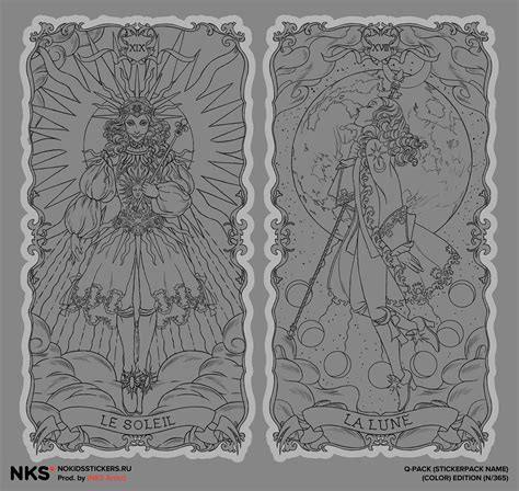 Tarot Sun and Moon on Behance