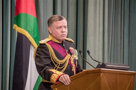 His Majesty King Abdullah II delivers the Speech from the Throne at the ...