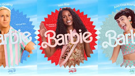 Barbie Movie Posters Reveal Cast: Margot Robbie, Dua Lipa