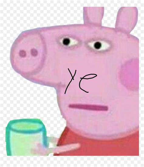 Peppa Pig Angry Face - Peppa Meme, HD Png Download - vhv