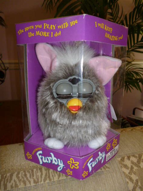 Original 1998 FURBY Gray Wolf Furby Model 70-800 Never Removed From Box NEW - Furby