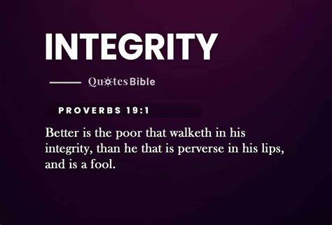 Integrity Verses From The Bible — Living With Integrity: Powerful ...