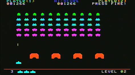 Playing Space Invaders on The Atari 2600 Flashback - YouTube