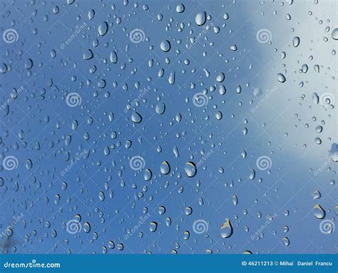 Rain drops on a window stock image. Image of waterdrops - 46211213