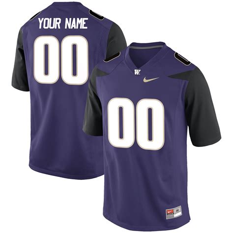 Nike Washington Huskies Purple Custom Replica Football Jersey