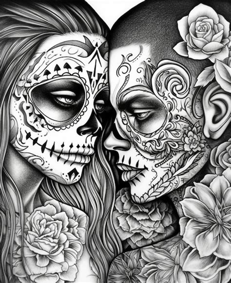 Premium AI Image | Day of the dead art