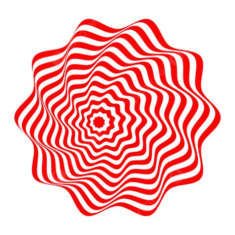 Red Optical Illusion Spiral Vector, Op Art Spiral, Red Hypnotic Swirl ...