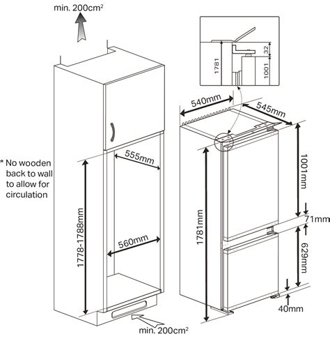 Montpellier MIFF7301F Integrated Frost Free Fridge Freezer ...