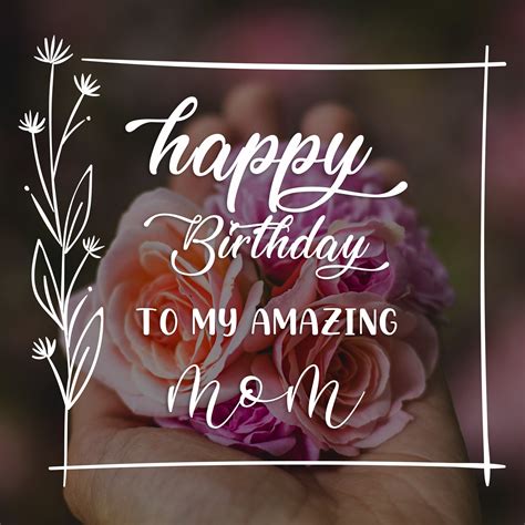 Free Happy Birthday Image For Mom With Flowers - birthdayimg.com