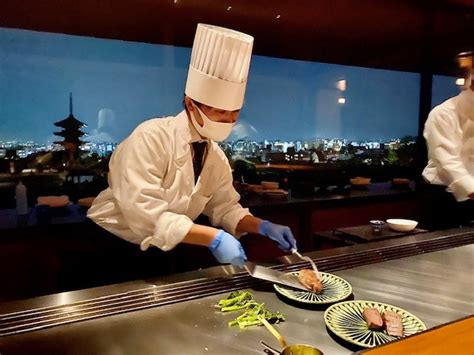 Great steaks at the Yasaka teppanyaki restaurant of the Park Hyatt Kyoto