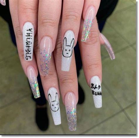 Bad Bunny Inspired Nail Art – Bad Bunny Nail Art Design