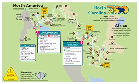 North Carolina Zoo Map and Brochure (2019 - 2023) | ThemeParkBrochures.net