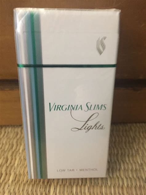 Virginia Slims Lights Menthol Cigarette Hard Pack! - Danly's Vintage ...