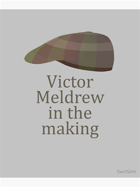 "Victor Meldrew in the making Flat Cap design" Poster for Sale by GetItGiftIt | Redbubble