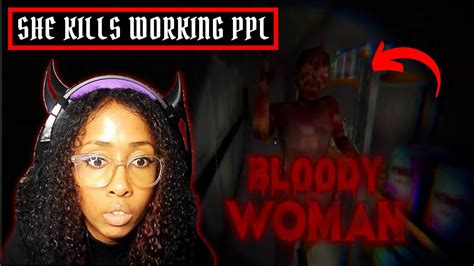 Bloody Woman Walking Down The Street | Bloody Woman Horror Game (Ending) | Kiyomi Amaris - YouTube