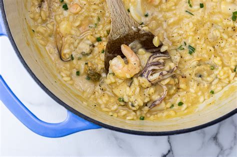 Seafood Risotto - My Life In An Apron