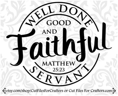 Craft Supplies & Tools Well done Good and Faithful servant machine Embroidery Design Matthew 25: ...