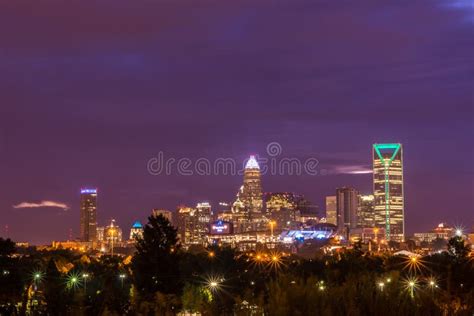 Charlotte, North Carolina Skyline at Sunrise Editorial Stock Photo ...