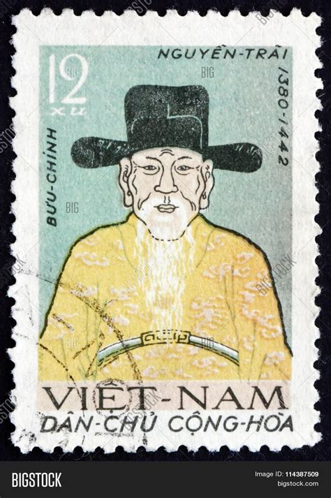 Vietnam stamp and national hero Nguyen Trai, who fought against Chinese ...