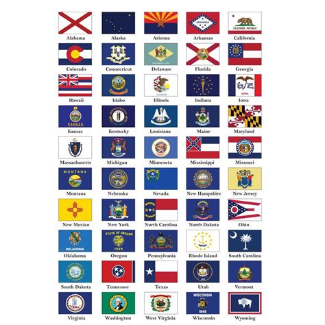 American States Flags | Buy 50 American State Flags at Flag and Bunting ...