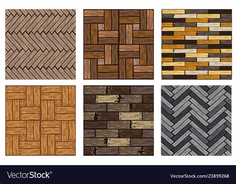 Wood herringbone floor tiles pattern seamless Vector Image