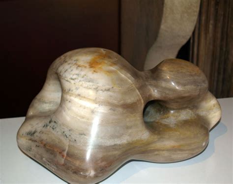 Original Hand Carved Abstract Alabaster Sculpture at 1stdibs