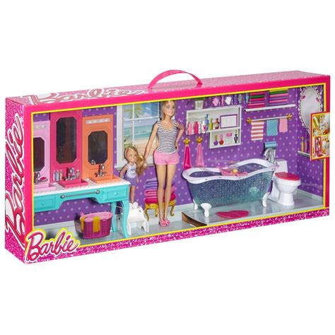 Barbie & Chelsea Bathroom Playset | Barbie chelsea doll, Barbie doll set, Chelsea doll