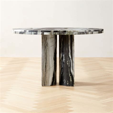 Julius Modern 48" Round Marble Dining Table | CB2