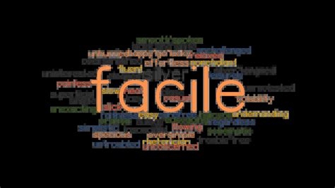 FACILE: Synonyms and Related Words. What is Another Word for FACILE ...