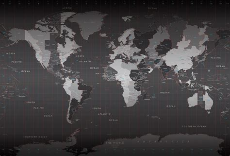 Black World Map Wallpapers - Top Free Black World Map Backgrounds ...