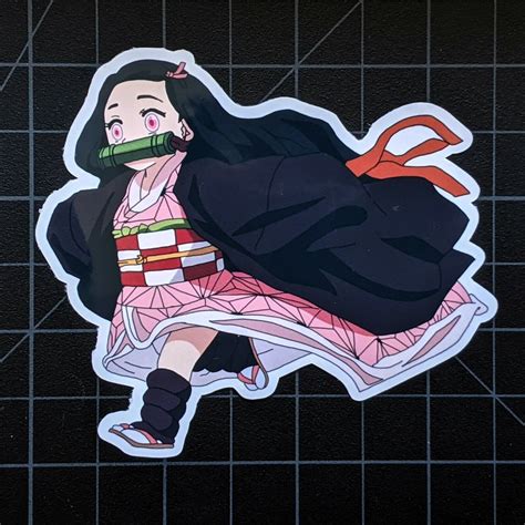 Demon Slayer Kimetsu No Yaiba Running Chibi Nezuko Vinyl Sticker 3.5" Wide | eBay