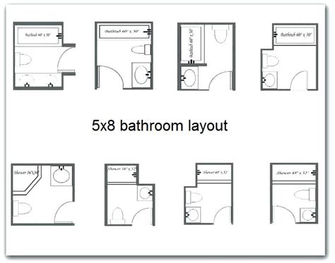 5×8 bathroom layout with shower | Home Interiors | 5x8 bathroom layout, Small bathroom layout ...