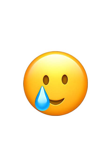 🥲 Smiling Face With Tear Emoji | Ios emoji, Emoji stickers iphone, Phone emoji