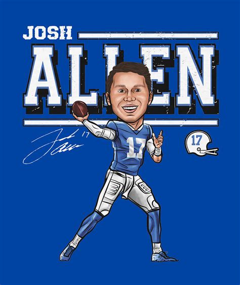 Josh Allen Cartoon Digital Art by Kelvin Kent - Fine Art America