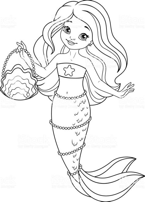 Cute Mermaids Coloring Pages – Warehouse of Ideas