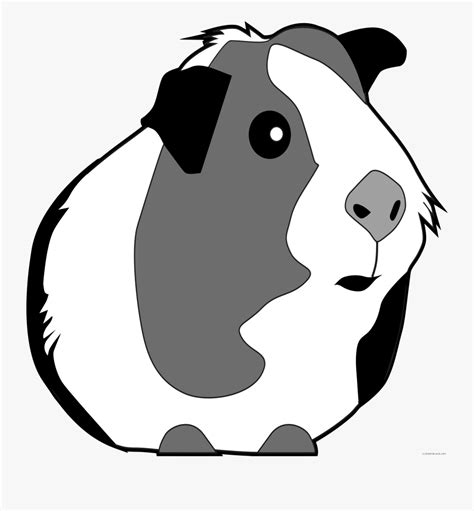 Clip Art Image Royalty Free - Guinea Pig Clipart Black And White , Free Transparent Clipart ...